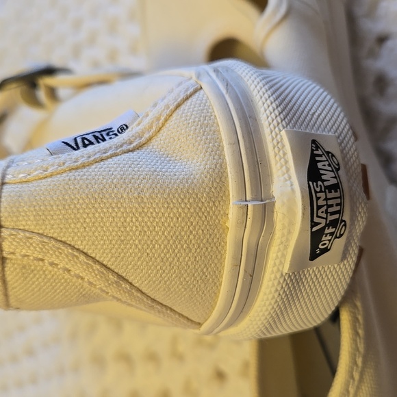 Vans Cream Canvas Sneakers with Buckle - Picture 4 of 4